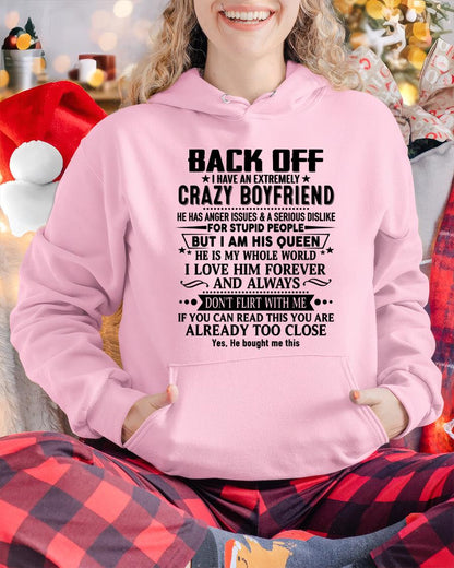Back Off I Have An Extremely Crazy Boyfriend - - Gift For Wife From Husband - TRNN00 (SKUT-BACKOFF-00)
