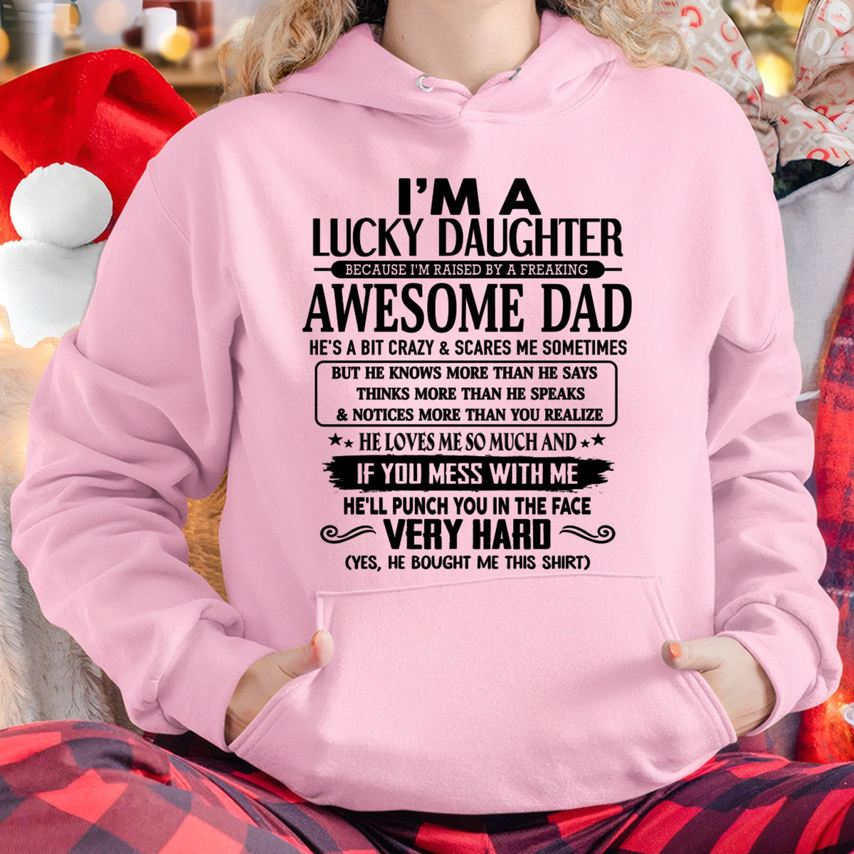 I'm Lucky Daughter - Gift for Daughter from Dad - TRNN00 (SKU-TLUCKYDD-00)