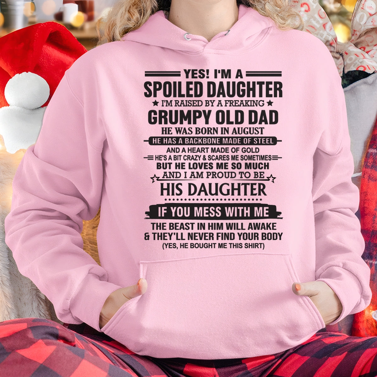 August - Spoiled Daughter of Grumpy Old Dad - Special Gift For Your Daughter From Dad - TRNN08 (SKU12-26-08)