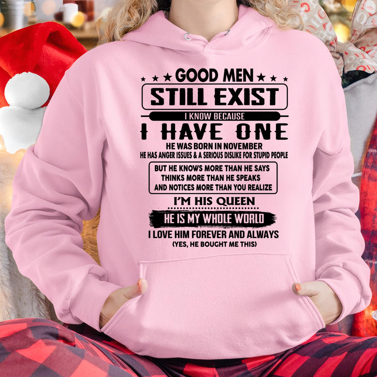 November - Good men Still Exist - gift for your girlfriend, wife from Husband - TRNN11 (SKU-GM-11)
