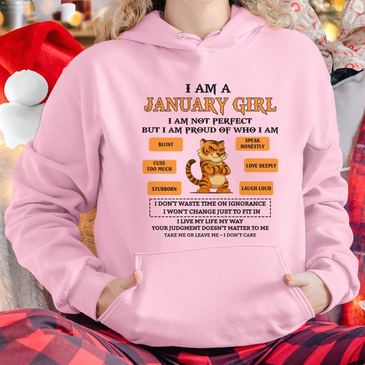 JANUARY - I AM A GIRL - BIRTHDAY GIFT T-SHIRT FOR WOMEN - TRNN01 (SKU26T-01-62-01)