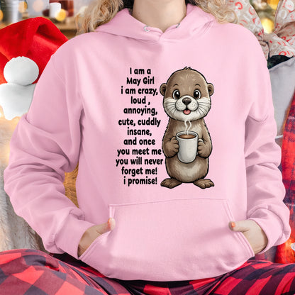 MAY - A Little Crazy, Sassy, Loud & Impossible To Forget - BIRTHDAY GIFT T-SHIRT FOR WOMEN - TRNN05 (SKU2602-221-05)