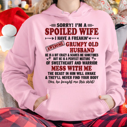 Spoiled Wife of Grumpy Old Husband - Special Gift For Your Wife From Husband - TRNN00 (SKU12-111-00)