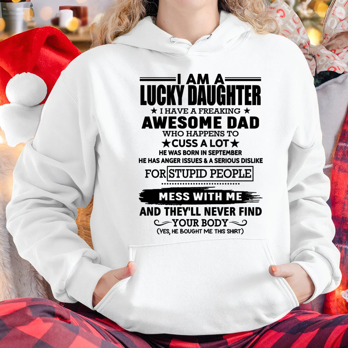 September - I'm Lucky Daughter - Gift for Daughter from Dad - TRNN09 (SKU-T1406DD-09)