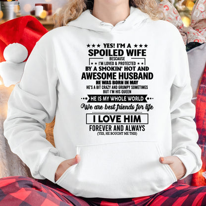 MAY - YES I'M A SPOILED WIFE OF A SMOKIN' HOT AND AWESOME HUSBAND - FROM HUSBAND - TRNN05 (SKU26T-01197-05)