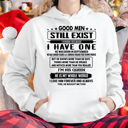 September - Good men Still Exist - gift for your girlfriend, wife from Husband - TRNN09 (SKU-GM-09)