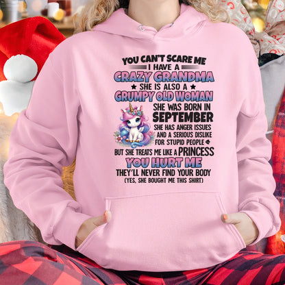 SEPTEMBER - YOU CAN'T SCARE ME - GIFT FROM GRANDMA FOR GRANDDAUGHTER - TRNN09 (SKU09-106-09)