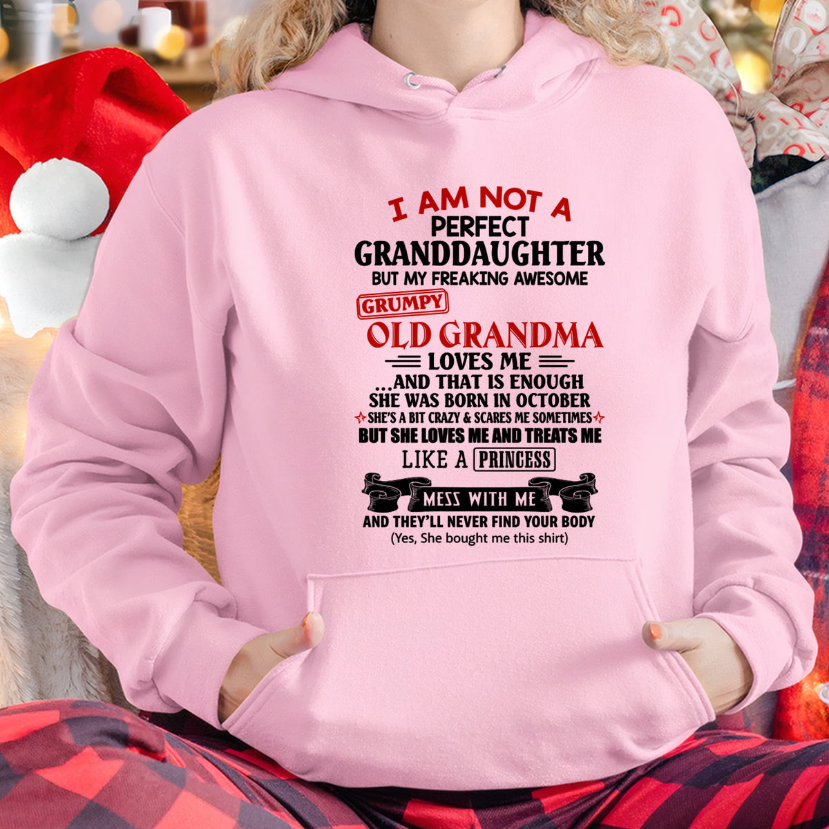 OCTOBER - I AM NOT A PERFECT GRANDDAUGHTER - FROM GRANDMA - TRNN10 (SKU2606-381-10)