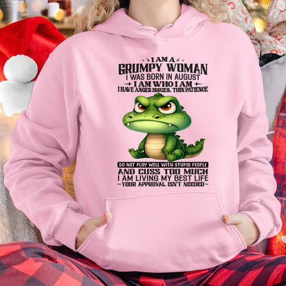 AUGUST - I AM WHO I AM - Birthday T Shirt For Woman - TRNN08 (SKU2602-183-08)