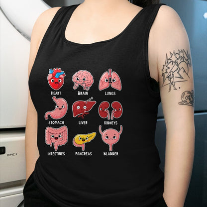 Best Doctor Shirt, Funny Doctor UnisexT-Shirt/Hoodie/Sweatshirt HLT00 - Cute Human Organs Cartoon Anatomy Science Humor T-Shirt