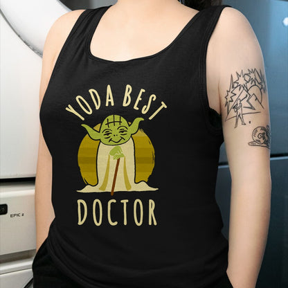 Best Doctor Shirt, Funny Doctor UnisexT-Shirt/Hoodie/Sweatshirt HLT00 - Star Wars Classic Yoda Best Doctor Jedi Vintage Chibi Yoda T-Shirt