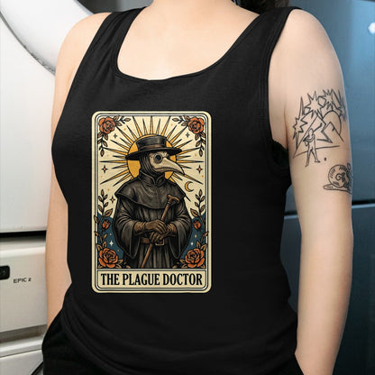 Best Doctor Shirt, Funny Doctor UnisexT-Shirt/Hoodie/Sweatshirt HLT00 - Plague Doctor Tarot Card Gothic T-Shirt