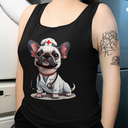 Best Doctor Shirt, Funny Doctor UnisexT-Shirt/Hoodie/Sweatshirt HLT00 - French Bulldog Nurse Dog Doctor Stethoscope T-Shirt