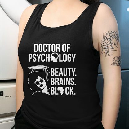 Best Doctor Shirt, Funny Doctor UnisexT-Shirt/Hoodie/Sweatshirt HLT00 - PsyD Doctor of Psychology PsychD Black Doctorate Graduation T-Shirt