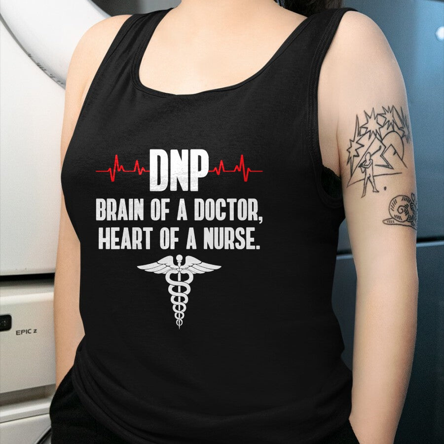 Best Doctor Shirt, Funny Doctor UnisexT-Shirt/Hoodie/Sweatshirt HLT00 - DNP Doctor of Nursing Practice Brain RN Nurse DA1 T-Shirt