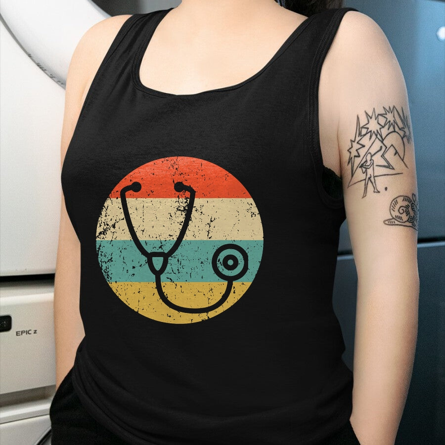 Best Doctor Shirt, Funny Doctor UnisexT-Shirt/Hoodie/Sweatshirt HLT00 - Doctor Nurse Vintage Retro Stethoscope T-Shirt