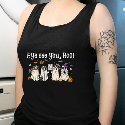 Best Doctor Shirt, Funny Doctor UnisexT-Shirt/Hoodie/Sweatshirt HLT00 - Cute Ghost Optometry Halloween Eye Doctor Ophthalmologist T-Shirt