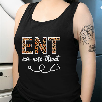 Best Doctor Shirt, Funny Doctor UnisexT-Shirt/Hoodie/Sweatshirt HLT00 - Otolaryngology Otolaryngologist Leopard Ear Nose Throat ENT T-Shirt