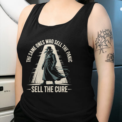 Best Doctor Shirt, Funny Doctor UnisexT-Shirt/Hoodie/Sweatshirt HLT00 - Plague Doctor Sell The Panic T-Shirt