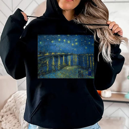 Best Doctor Shirt, Funny Doctor UnisexT-Shirt/Hoodie/Sweatshirt HLT00 - Starry Night Over the Rhone Doctor Visit T-Shirt