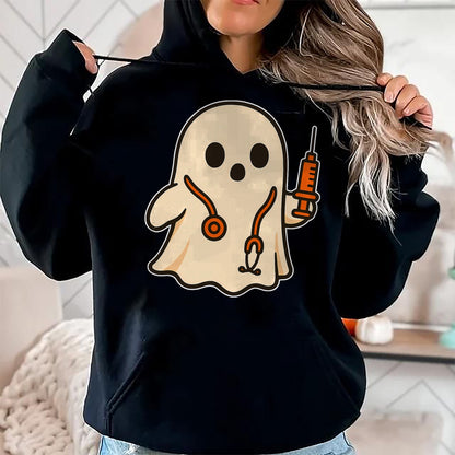 Best Doctor Shirt, Funny Doctor UnisexT-Shirt/Hoodie/Sweatshirt HLT00 - Doctor Ghost with Stethoscope T-Shirt