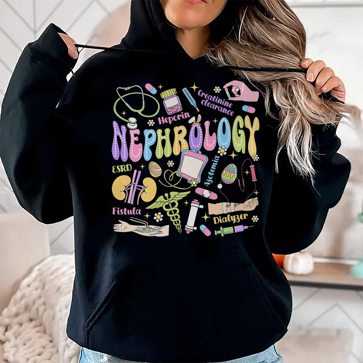 Best Doctor Shirt, Funny Doctor UnisexT-Shirt/Hoodie/Sweatshirt HLT00 - Nephrology Life Easter Day Dialysis Tech Nephrology Nurse T-Shirt