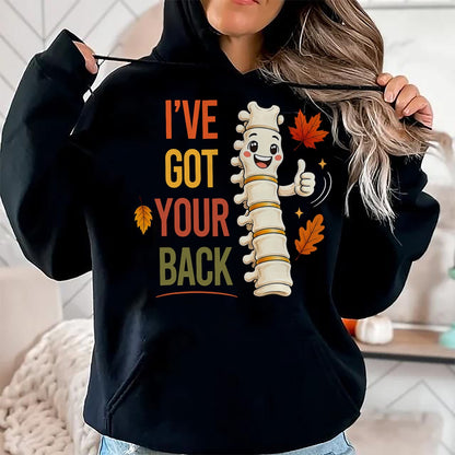Best Doctor Shirt, Funny Doctor UnisexT-Shirt/Hoodie/Sweatshirt HLT00 - I've Got Your Back Spine Adjustment Chiropractor Fall Autumn T-Shirt