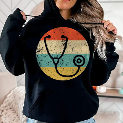 Best Doctor Shirt, Funny Doctor UnisexT-Shirt/Hoodie/Sweatshirt HLT00 - Doctor Nurse Vintage Retro Stethoscope T-Shirt