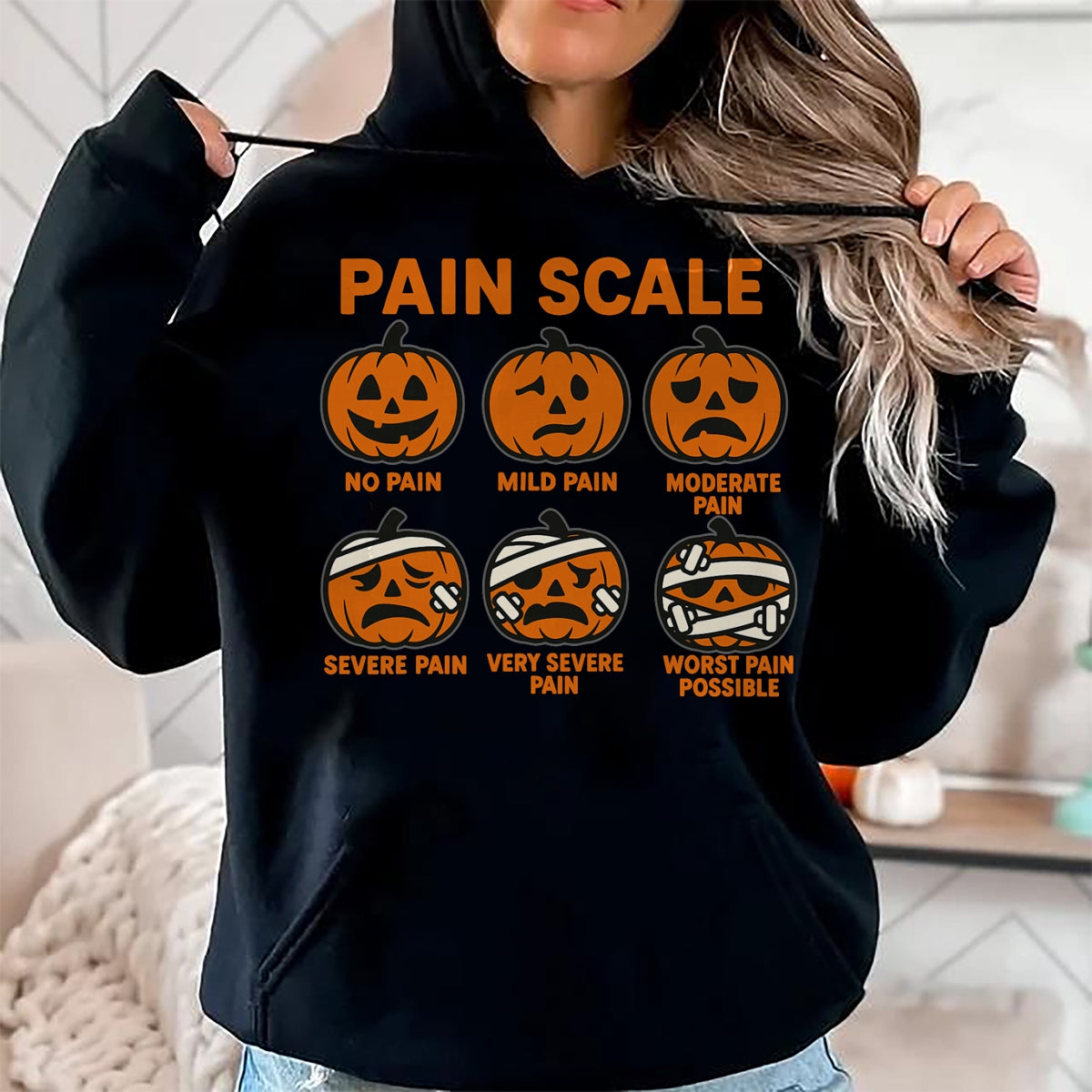 Best Doctor Shirt, Funny Doctor UnisexT-Shirt/Hoodie/Sweatshirt HLT00 - Funny Nurse Pain Scale Halloween Medical Staff ER Doctor T-Shirt