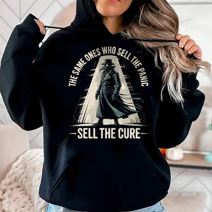 Best Doctor Shirt, Funny Doctor UnisexT-Shirt/Hoodie/Sweatshirt HLT00 - Plague Doctor Sell The Panic T-Shirt