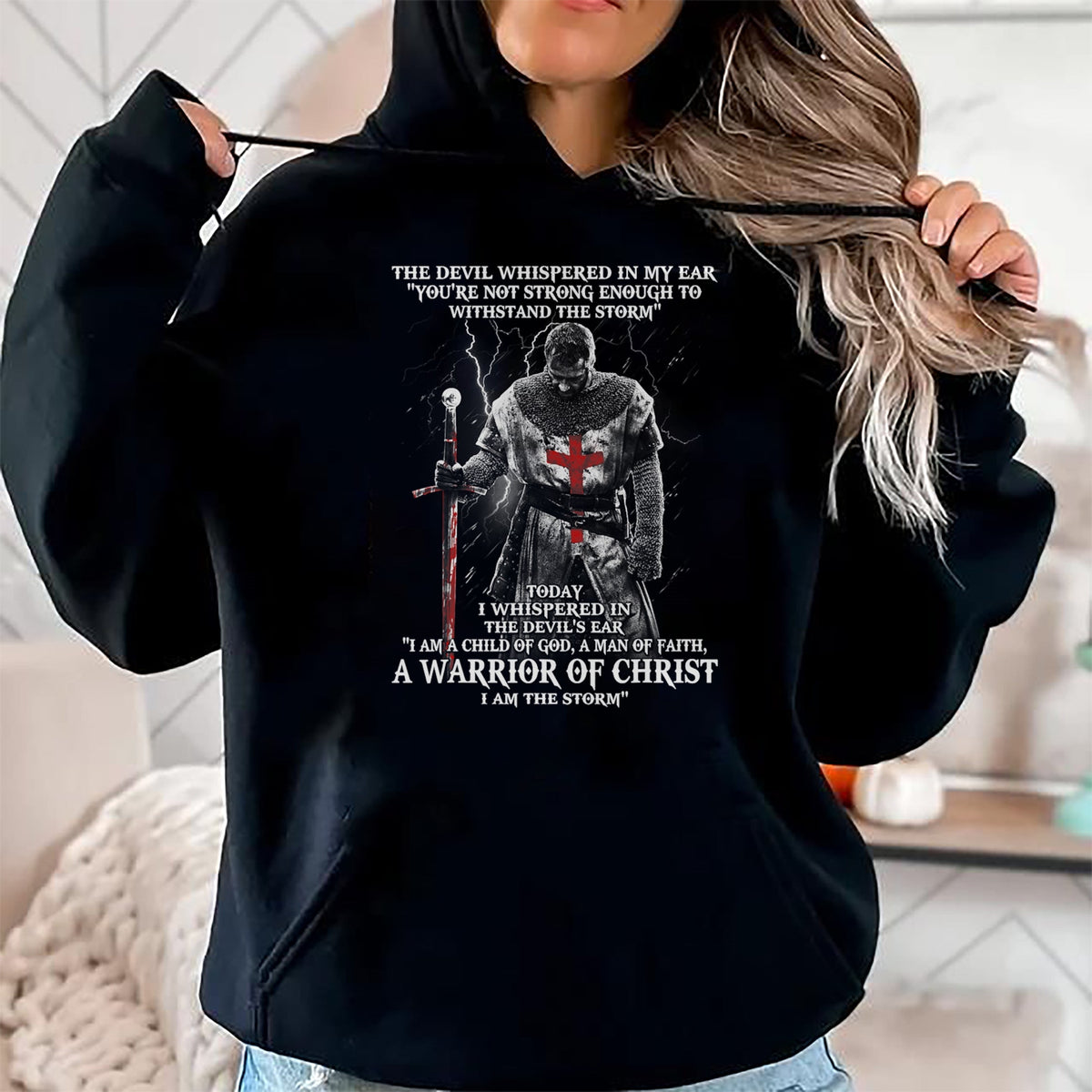Christian Tee, Christian Faith Unisex T-Shirt/Hoodie/Sweatshirt HLT00 -  A Warrior of christ Tshirt T-Shirt