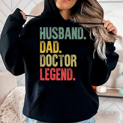Best Doctor Shirt, Funny Doctor UnisexT-Shirt/Hoodie/Sweatshirt HLT00 - Funny Vintage Shirt Husband Dad Doctor Legend Retro T-Shirt
