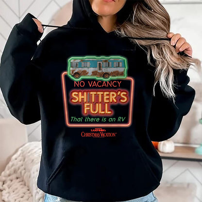 Christmas Shirts for Family, Funny christmas shirts, Christmas Unisex T-Shirt/Hoodie/Sweatshirt HLT00 - Christmas Vacation No Vacancy Shtters Full Christmas T-Shirt