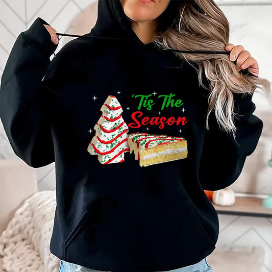 Funny Tis The Season Design Christmas Tree Cakes Debbie T-Shirt - Christmas Unisex T-Shirt/Hoodie/Sweatshirt - TRNN00