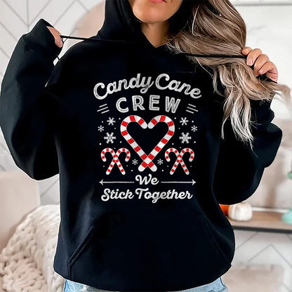 Christmas Candy Cane Heart Holiday Family Matching Pajama PJ T-Shirt - Christmas Unisex T-Shirt/Hoodie/Sweatshirt - TRNN00