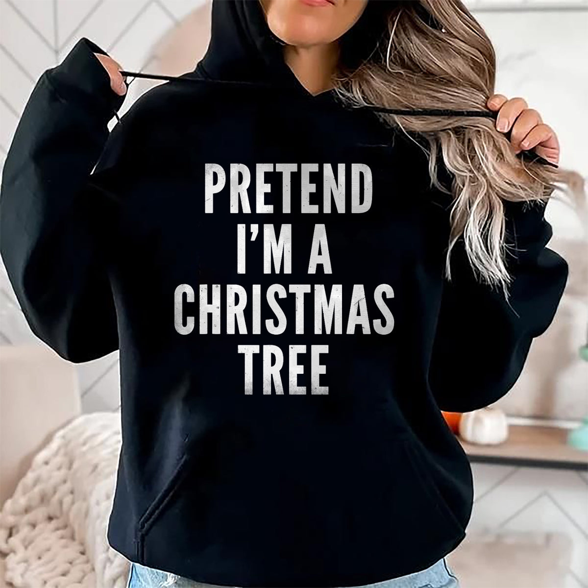 Christmas Shirts for Family, Funny christmas shirts, Christmas Unisex T-Shirt/Hoodie/Sweatshirt HLT00 - Funny Pretend Im A Christmas Tree Adult Christmas Costume T-Shirt