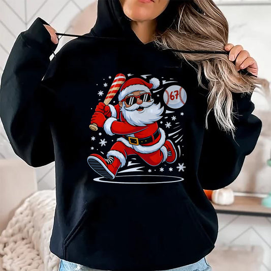 Funny Baseball Santa 67 Christmas Xmas Pajamas Boys T-Shirt - Christmas Unisex T-Shirt/Hoodie/Sweatshirt - TRNN00