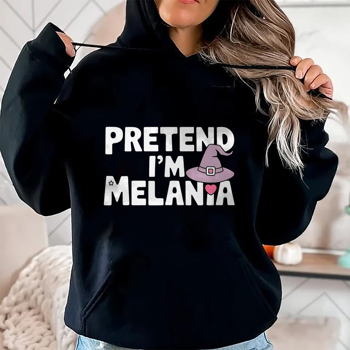 Hallowen Shirts for Family, Funny hallowen shirts, Hallowen Unisex T-Shirt/Hoodie/Sweatshirt HLT00 - Pretend I'm Melania Easy Halloween Costume Trump 2024 T-Shirt