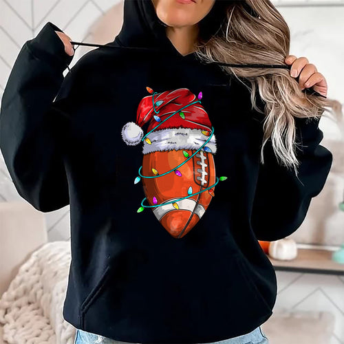 Santa Sports Design For Men Boys Christmas Football Player T-Shirt - Christmas Unisex T-Shirt/Hoodie/Sweatshirt - TRNN00