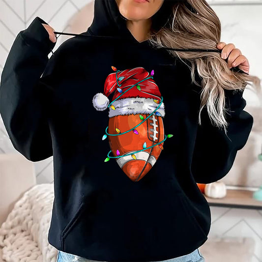 Santa Sports Design For Men Boys Christmas Football Player T-Shirt - Christmas Unisex T-Shirt/Hoodie/Sweatshirt - TRNN00