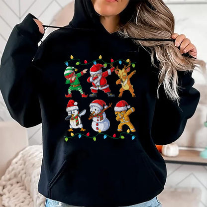 Christmas Shirts for Family, Funny christmas shirts, Christmas Unisex T-Shirt/Hoodie/Sweatshirt HLT00 - Dabbing Santa Elf Friends Christmas Boys Girls Men Xmas Dab T-Shirt