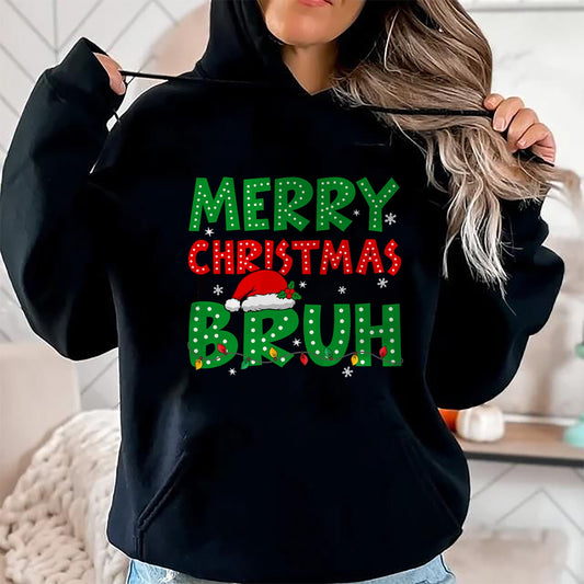 Bruh Meme Funny Saying Bro Greeting Teens Boys Men Christmas T-Shirt - Christmas Unisex T-Shirt/Hoodie/Sweatshirt - TRNN00