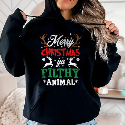 Merry Christmas Animal Filthy Ya Xmas Pajama T-Shirt - Christmas Unisex T-Shirt/Hoodie/Sweatshirt - TRNN00