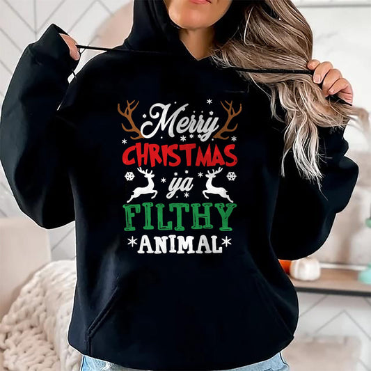 Merry Christmas Animal Filthy Ya Xmas Pajama T-Shirt - Christmas Unisex T-Shirt/Hoodie/Sweatshirt - TRNN00