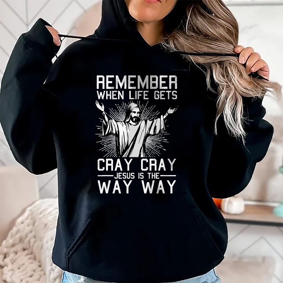 Jesus Is The Way Christmas Funny Faith Religious Christian T-Shirt - Christmas Unisex T-Shirt/Hoodie/Sweatshirt - TRNN00
