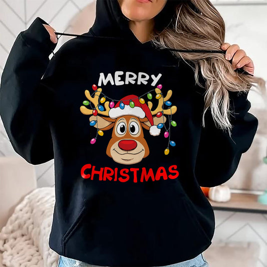 Merry Christmas Reindeer Xmas Family Men Women T-Shirt - Christmas Unisex T-Shirt/Hoodie/Sweatshirt - TRNN00