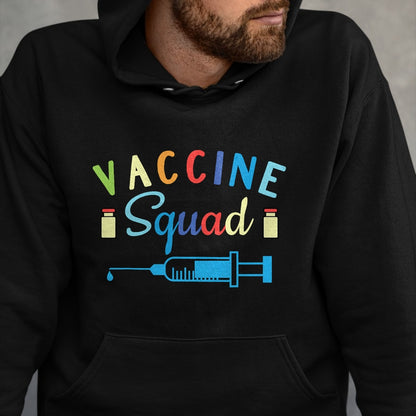 Best Doctor Shirt, Funny Doctor UnisexT-Shirt/Hoodie/Sweatshirt HLT00 - Vaccine Squad Cute Nurse Doctor DR Funny Vaccinated 19 Tee T-Shirt