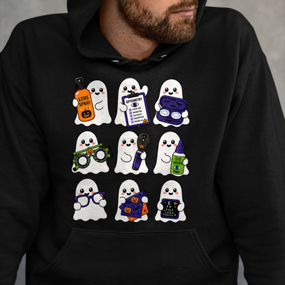 Best Doctor Shirt, Funny Doctor UnisexT-Shirt/Hoodie/Sweatshirt HLT00 - Cute Optometry Ghost Halloween Spooky Optometrist Crew EyeDr T-Shirt