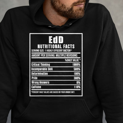 Best Doctor Shirt, Funny Doctor UnisexT-Shirt/Hoodie/Sweatshirt HLT00 - EdD Doctor of Education Nutrition Doctorate Graduation T-Shirt