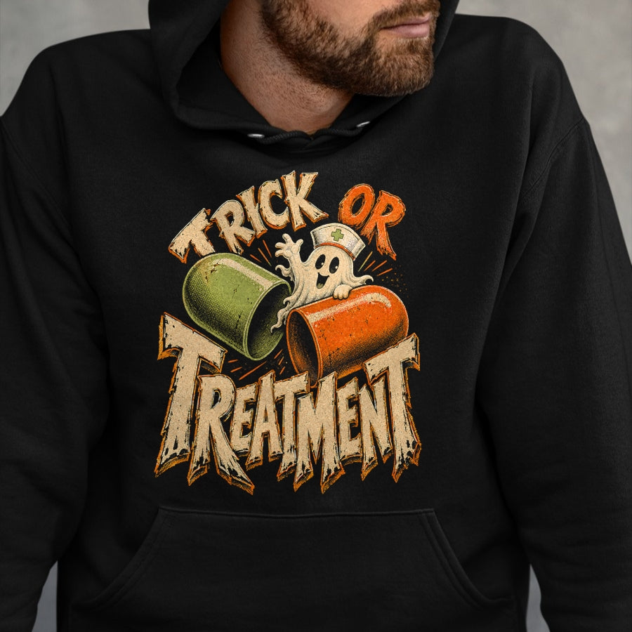 Best Doctor Shirt, Funny Doctor UnisexT-Shirt/Hoodie/Sweatshirt HLT00 - Trick or Treatment Shirt Funny Doctor Shirt Halloween Nurse T-Shirt